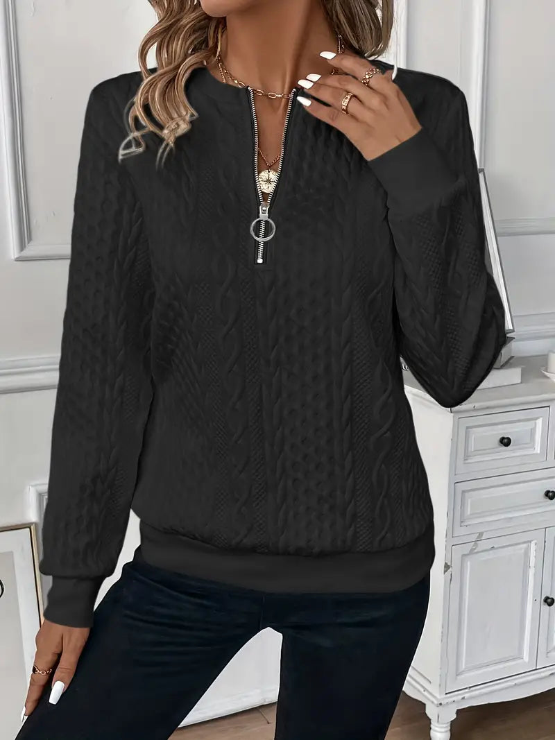Janine™ | Trui met rits