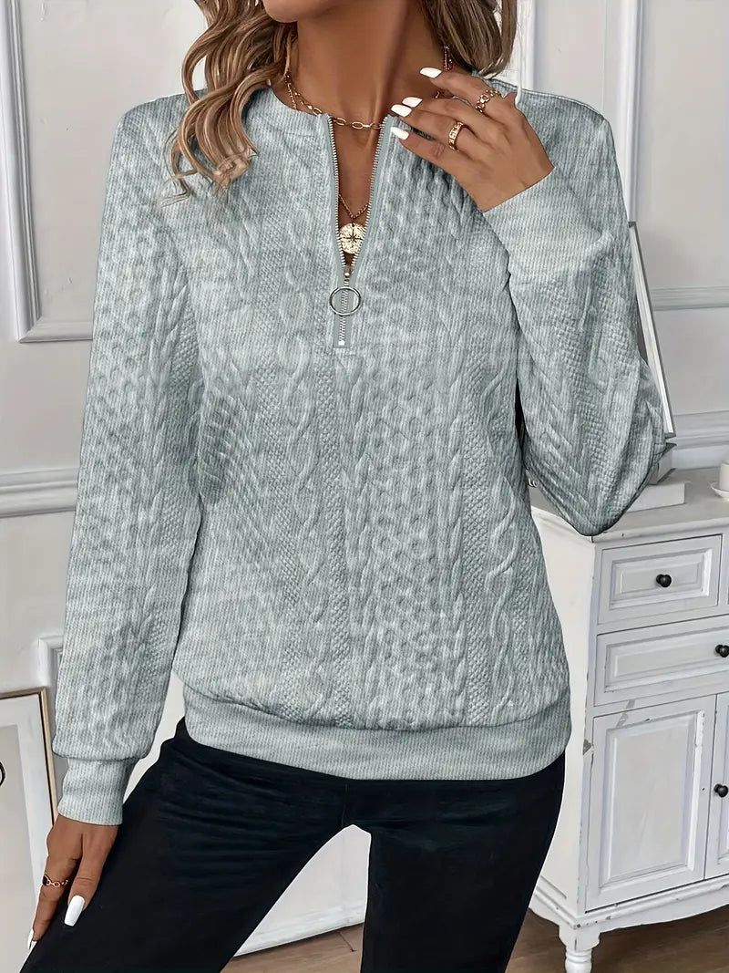 Janine™ | Trui met rits
