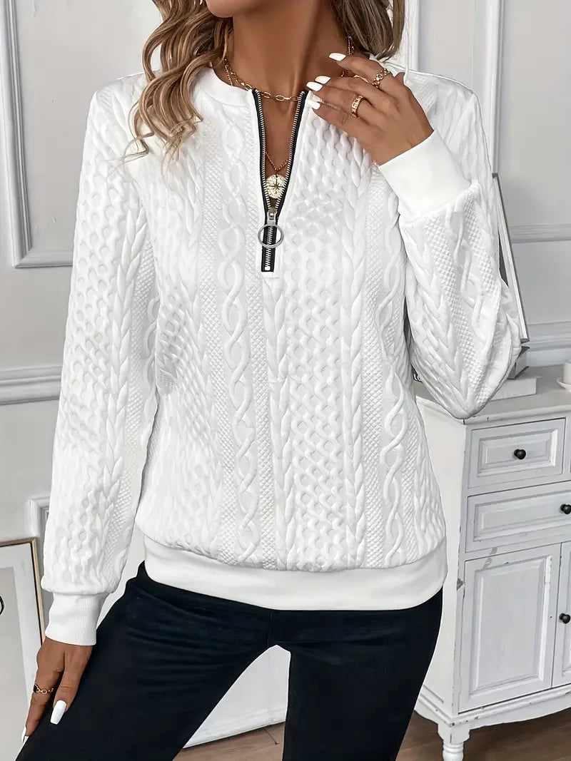 Janine™ | Trui met rits