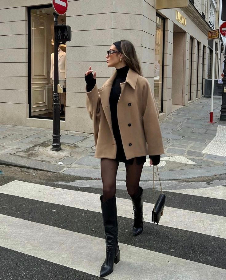Michelle™ | Oversized Kunstleren Jas